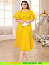 Yellow Halter O Neck dresses for women