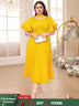 Yellow Halter O Neck dresses for women