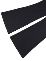 AOMEIDRESS Elegant Office Two Piece Set Long Sleeve Tops Flared Pants