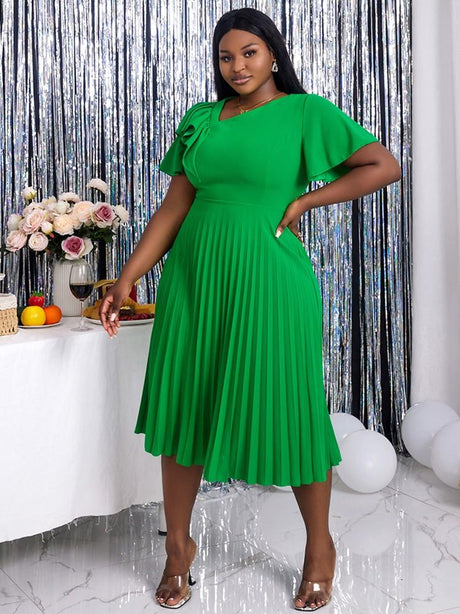 Green Party Dress is Bright and Chic