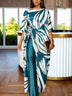 AOMEIDRESS Two Piece Sets Loose Tops Blouses String High Waist Pants