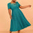 AOMEIDRESS A Line Wedding Guest Dresses V Neck Embroidered Sequin Green  