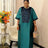 Bubu Kaftan Dress for Church African Women Shiny Sequined Traditional Africa Clothing Green / One Size