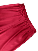 AOMEIDRESS Satin Two Piece Set Batwing Sleeve Dressy Wide Leg Pants