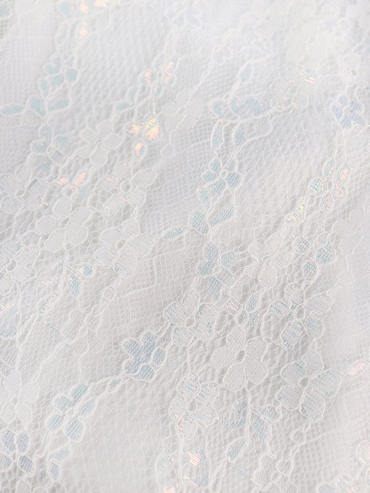 AOMEIDRESS Elegant White A Line Lace Strapless Dress For Bridal Shower