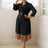 Elegant A line Pleated Blazer Dresses for Women High Waisted Party Suit Black / S