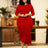 Elegant Lace Dresses Classy Church Female Party Fashion Red / S