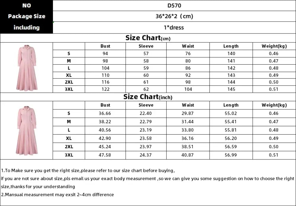 Elegant Shirt Dresses Women Turn Down Collar Long Puff Sleeve