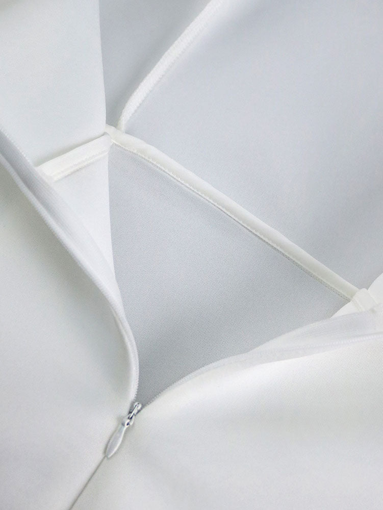 AOMEIDRESS White Lace Long Sleeve Bodycon Dress Wedding Party Gowns