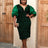 Dark Green Sequins Bodycon Midi Dress