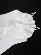 AOMEIDRESS Sexy Halter Bodycon Dress Ruffles for Event Party Weddings