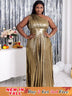 long gold party dresses