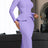 Ladies Dresses for Church Women Elegant Modest Square Collar PURPLE / S