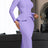Ladies Dresses for Church Women Elegant Modest Square Collar PURPLE / S