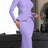 Ladies Dresses for Church Women Elegant Modest Square Collar PURPLE / S
