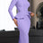 Ladies Dresses for Church Women Elegant Modest Square Collar PURPLE / S