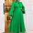Women Elegant Pleated Long Evening Dresss 2024 New Autumn Winter Long Sleeve High Waist A Line Casual Party Dress Outfits