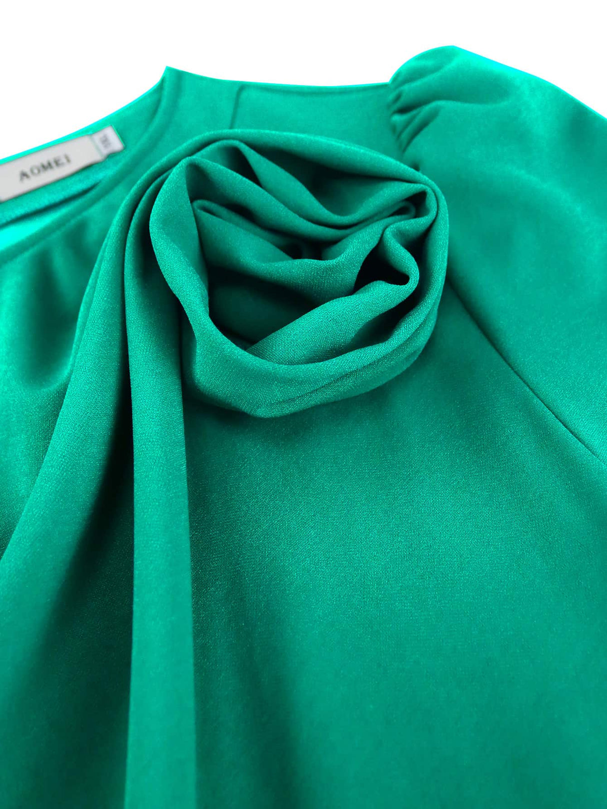 AOMEIDRESS Sexy St Patricks Day Dress Emerald Green 3D Flower Elegant
