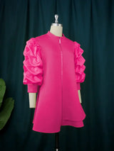 Plus Size Mini Dresses Loose Casual Ladies