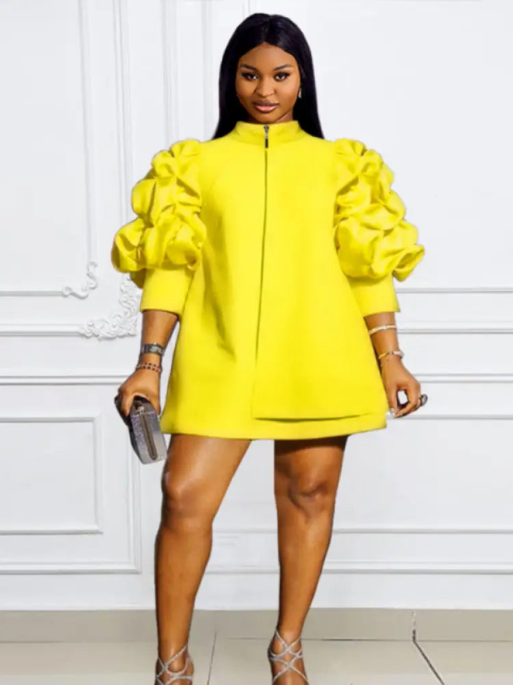 Plus Size Mini Dresses Loose Casual Ladies