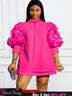 plus size fushia dress