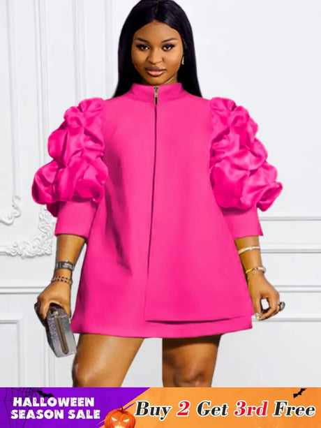 plus size fushia dress