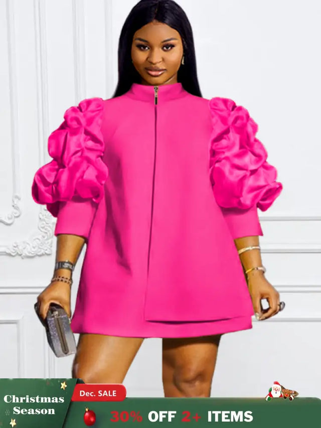 plus size fushia dress