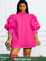 plus size fushia dress
