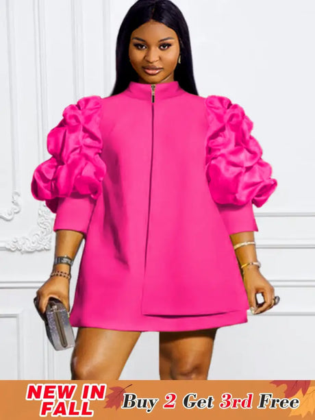 plus size fushia dress