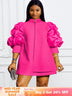 plus size fushia dress