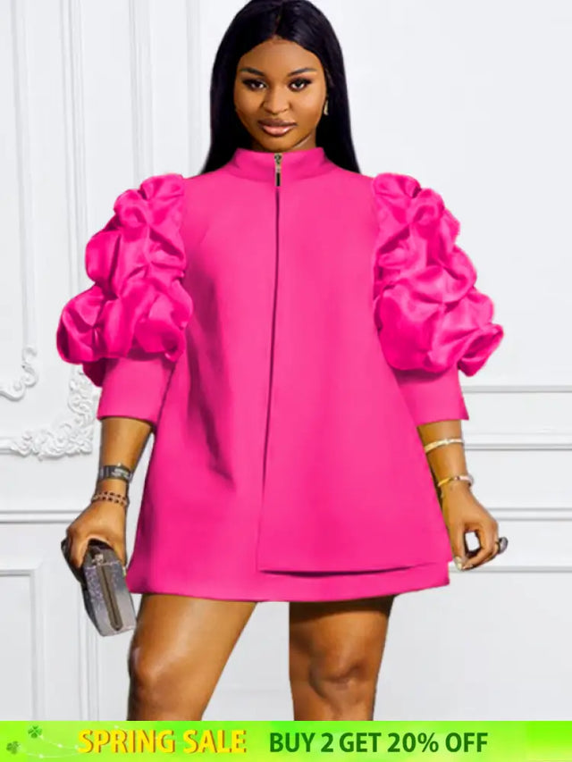 plus size fushia dress