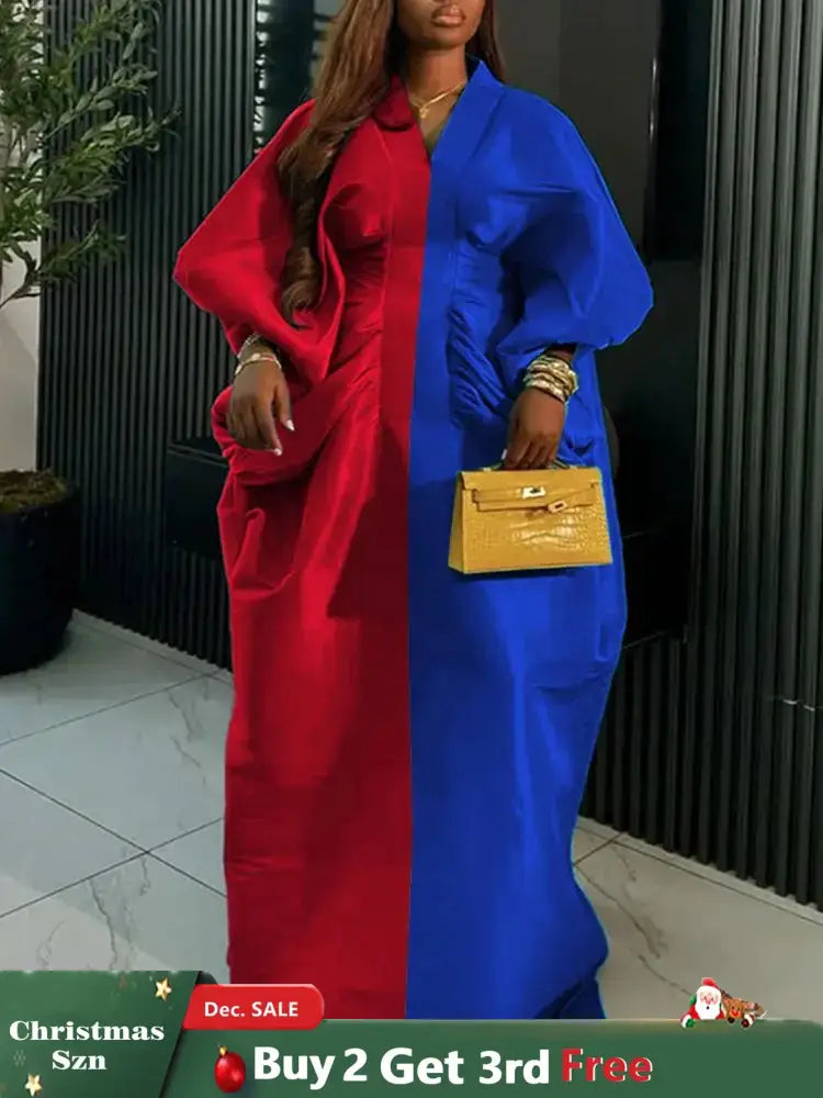 Shiny Bubu Dresses African Women Traditional Africa Clothing Long Loose