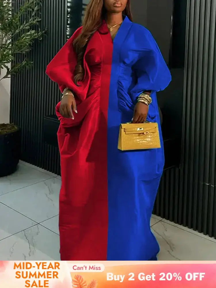 Shiny Bubu Dresses African Women Traditional Africa Clothing Long Loose