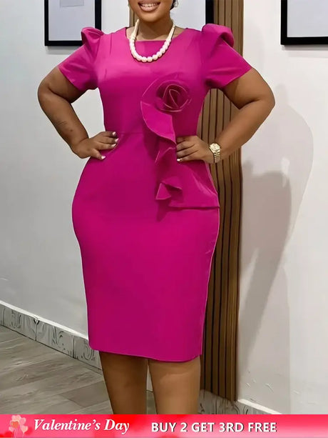 Summer Wedding Guest Dress 2025 Elegant Fitted Short Sleeve