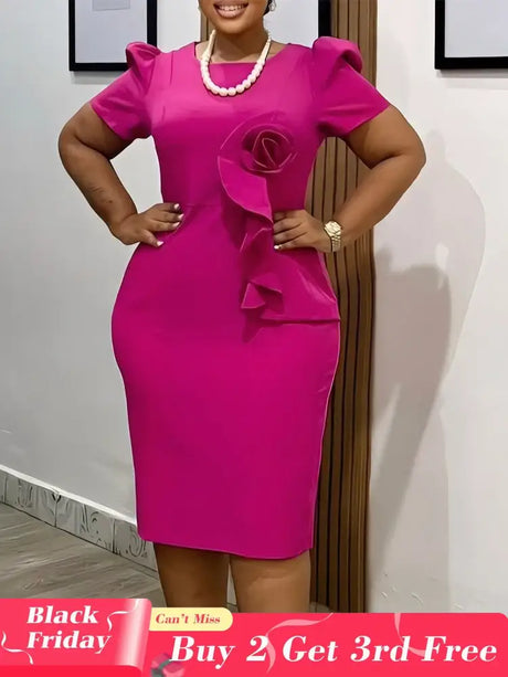 Summer Wedding Guest Dress 2025 Elegant Fitted Short Sleeve