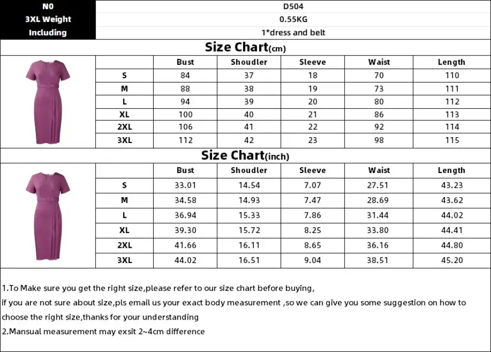 Women Elegant Bodycon Dress Short Sleeves Wrap V Neck Modest