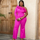 Women Elegant One Shoulder Jumpsuits For 2023