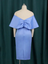 Women Off Shoulder V Neck Party Dress