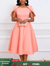 Women Party Dress A Line Cloak Sleeves Event Occasion Female Birthday Wedding Guest