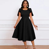 Women Party Dress A Line Cloak Sleeves Event Occasion Female Birthday Wedding Guest