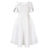 Women Party Dress A Line Cloak Sleeves Event Occasion Female Birthday Wedding Guest White / S