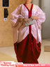 Women Shiny Bubu Kaftan Dresses for Church African LadiesTraditional Red / One Size