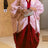 Women Shiny Bubu Kaftan Dresses for Church African LadiesTraditional Red / One Size