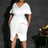 Women V Neck Bodycon Party Dress High Waist Slim African Female WHITE / S