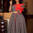 Women Vintage Elegant Patchwork Color Block Printed Dresses A Line Midi O Neck 3D Flower Red / S