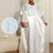 Women White Shiny Bubu Dresses Beading Mesh Patchwork Africa Clothes White / One Size