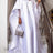 Women White Shiny Bubu Dresses Beading Mesh Patchwork Africa Clothes White / One Size
