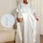 Women White Shiny Bubu Dresses Beading Mesh Patchwork Africa Clothes White / One Size