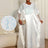 Women White Shiny Bubu Dresses Beading Mesh Patchwork Africa Clothes White / One Size