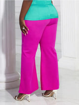 Women Wide Leg Elegant High Waist Pants